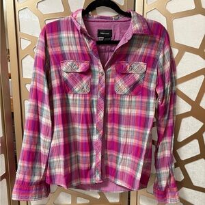 Marmot Fuchsia Checkered Shirt